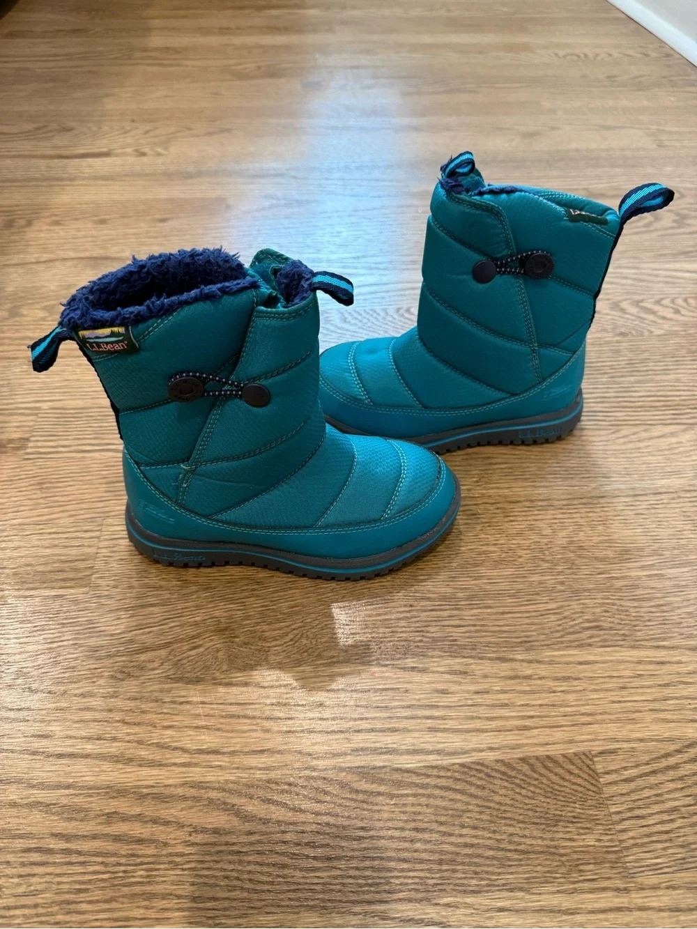 L.L. Bean Kids' Ultralight Winter Boots in Teal, Toddler Size 11